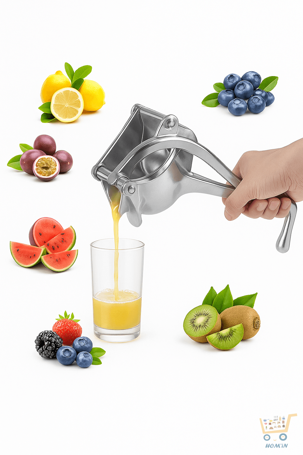 Presse-agrumes manuel en aluminium – Haute résistance