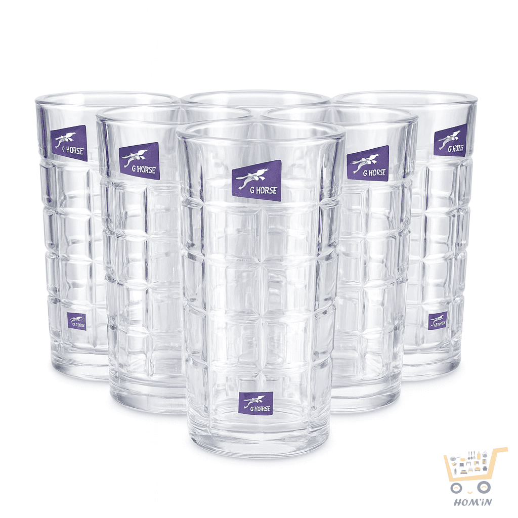 Lot de 6 verres 330ML G-HORSE