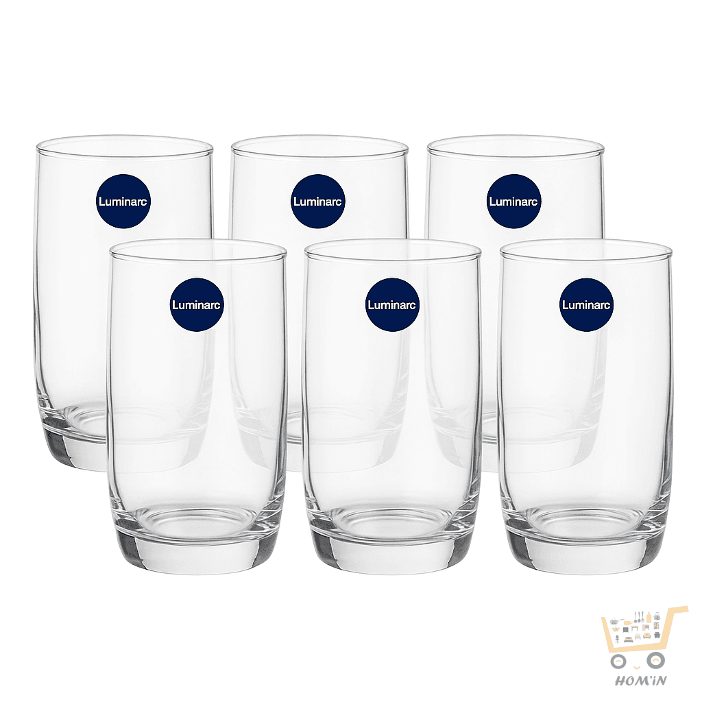 Lot de 6 verres Luminarc 330 ml – Design classique et élégant