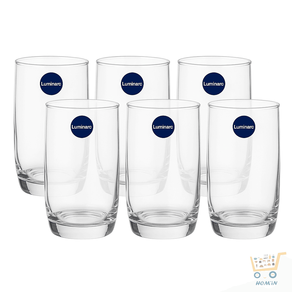 Lot de 6 verres Luminarc 330 ml – Design classique et élégant