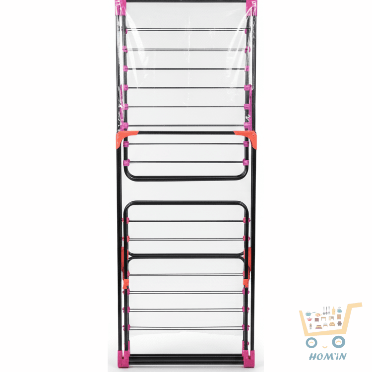 Étendoir à Linge Tour Vertical Pliable – Grand Espace, Compact et Robuste