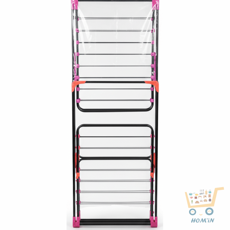 Étendoir à Linge Tour Vertical Pliable – Grand Espace, Compact et Robuste