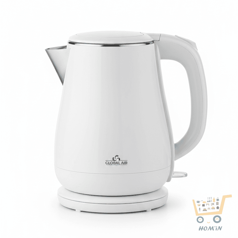 Bouilloire Électrique Sans Fil Global Air – 1.7L en Acier Inoxydable 304