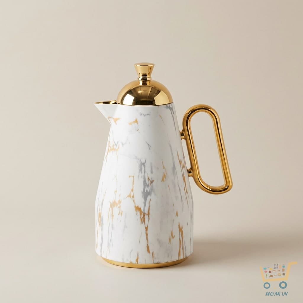 Carafe Isotherme Marbre & Or - 1 Litre